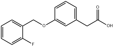 [3-(2-FLUORO-BENZYLOXY)-PHENYL]-ACETIC ACID Struktur