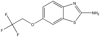 2-AMINO-6-(2,2,2-TRIFLUOROETHOXY)BENZOTHIAZOLE Struktur