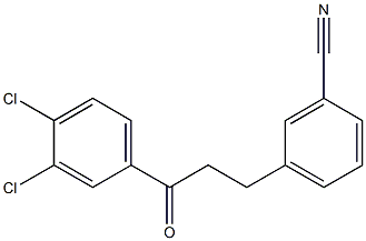 3-(3-CYANOPHENYL)-3',4'-DICHLOROPROPIOPHENONE Struktur