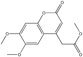 METHYL-6,7-DMETHOXYCOUMARIN-4-ACETATE Struktur