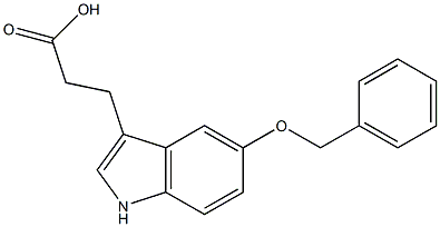 3-(5-BENZYLOXYINDOL)-PROPIONIC ACID Struktur