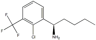 (1R)-1-[2-CHLORO-3-(TRIFLUOROMETHYL)PHENYL]PENTYLAMINE Struktur