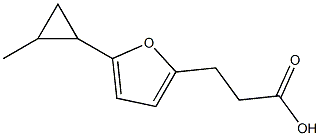 3-[5-(2-METHYLCYCLOPROPYL)-2-FURYL]PROPANOIC ACID Struktur