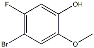 4-BROMO-5-FLUORO-2-METHOXYPHENOL Struktur