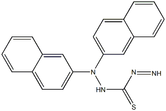 DI-BETA-NAPHTHYLTHIOCARBAZONE Struktur