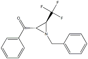 TRANS-2-BENZOYL-1-BENZYL-3-(TRIFLUOROMETHYL)AZIRIDINE Struktur