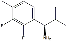 (1R)-1-(2,3-DIFLUORO-4-METHYLPHENYL)-2-METHYLPROPYLAMINE Struktur