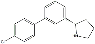 (2S)-2-[3-(4-CHLOROPHENYL)PHENYL]PYRROLIDINE Struktur