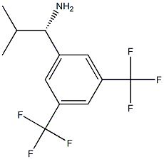 (1S)-1-[3,5-BIS(TRIFLUOROMETHYL)PHENYL]-2-METHYLPROPYLAMINE Struktur