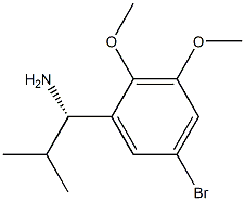 (1S)-1-(5-BROMO-2,3-DIMETHOXYPHENYL)-2-METHYLPROPYLAMINE Struktur