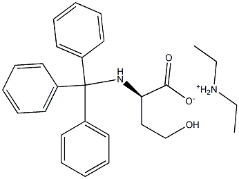 N-ALPHA-TRITYL-D-HOMOSERINE DIETHYLAMMONIUM SALT Struktur