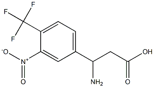 3-AMINO-3-(3-NITRO-4-TRIFLUOROMETHYL-PHENYL)-PROPIONIC ACID Struktur