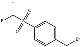 1-(BROMOMETHYL)-4-[(DIFLUOROMETHYL)SULFONYL]BENZENE Struktur