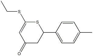 6-ETHYLSULFANYL-2-P-TOLYL-2,3-DIHYDROTHIOPYRAN-4-ONE Struktur