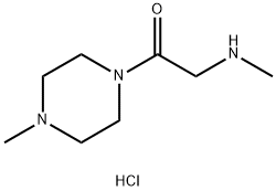 2-METHYLAMINO-1-(4-METHYL-PIPERAZIN-1-YL)-ETHANONE 2 HCL Struktur