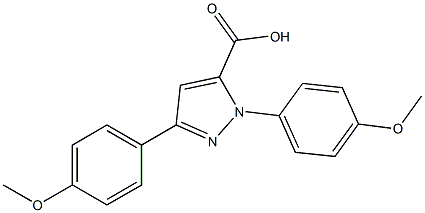 1,3-BIS(4-METHOXYPHENYL)-1H-PYRAZOLE-5-CARBOXYLIC ACID Struktur