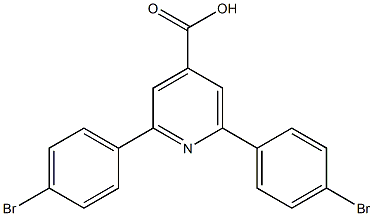 2,6-BIS(4-BROMOPHENYL)PYRIDINE-4-CARBOXYLIC ACID Struktur