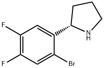 (2S)-2-(2-BROMO-4,5-DIFLUOROPHENYL)PYRROLIDINE Struktur