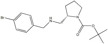 (S)-1-BOC-2-[(4-BROMO-BENZYLAMINO)-METHYL]-PYRROLIDINE Struktur