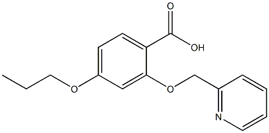 4-PROPOXY-2-(PYRIDIN-2-YLMETHOXY)BENZOIC ACID Struktur