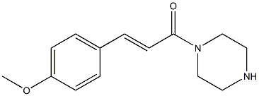 1-[(2E)-3-(4-METHOXYPHENYL)PROP-2-ENOYL]PIPERAZINE Struktur