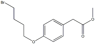 [4-(4-BROMO-BUTOXY)-PHENYL]-ACETIC ACID METHYL ESTER Struktur