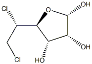 5,6-DICHLORO-5,6-DIDEOXY-BETA-L-TALOFURANOSE Struktur