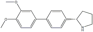 4-[4-((2S)PYRROLIDIN-2-YL)PHENYL]-1,2-DIMETHOXYBENZENE Struktur