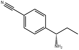 4-((1S)-1-AMINOPROPYL)BENZENECARBONITRILE Struktur