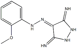 3,5-DIIMINOPYRAZOLIDIN-4-ONE (2-METHOXYPHENYL)HYDRAZONE Struktur