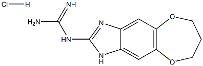 N-7,8-DIHYDRO-1H,6H-[1,4]DIOXEPINO[2,3-F]BENZIMIDAZOL-2-YLGUANIDINE HYDROCHLORIDE Struktur