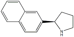 (2R)-2-(2-NAPHTHYL)PYRROLIDINE Struktur