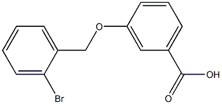 3-[(2-BROMOBENZYL)OXY]BENZOIC ACID Struktur