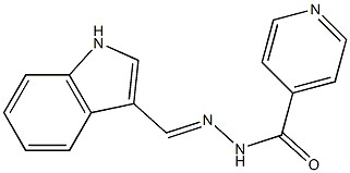 N'-(1H-INDOL-3-YLMETHYLENE)ISONICOTINOHYDRAZIDE Struktur