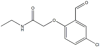 2-(4-CHLORO-2-FORMYLPHENOXY)-N-ETHYLACETAMIDE Struktur