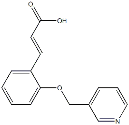 (2E)-3-[2-(PYRIDIN-3-YLMETHOXY)PHENYL]ACRYLIC ACID Struktur