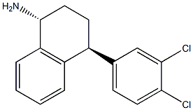 (1R,4S)-4-(3,4-DICHLOROPHENYL)-1,2,3,4-TETRAHYDRONAPHTHALEN-1-AMINE Struktur