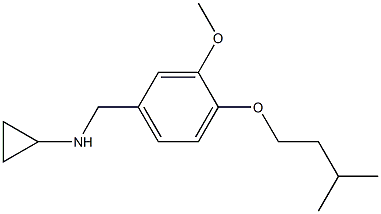 (1S)CYCLOPROPYL[3-METHOXY-4-(3-METHYLBUTOXY)PHENYL]METHYLAMINE Struktur