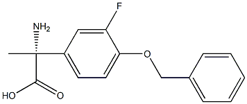 (2R)-2-AMINO-2-[3-FLUORO-4-(PHENYLMETHOXY)PHENYL]PROPANOIC ACID Struktur