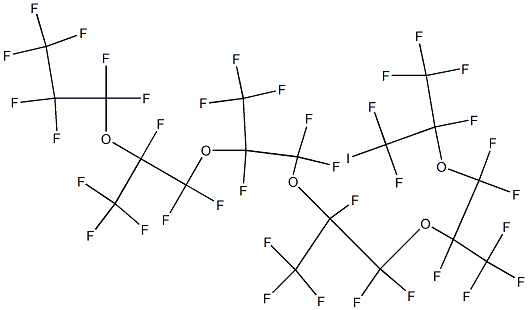 1-IODO-PERFLUORO(2,5,8,11,14-PENTAMETHYL-3,6,9,12,15-PENTAOXAOCTADECANE) Struktur