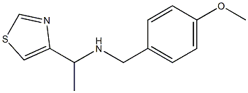 (4-METHOXY-BENZYL)-(1-THIAZOL-4-YL-ETHYL)-AMINE Struktur