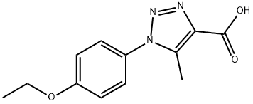 1-(4-ETHOXY-PHENYL)-5-METHYL-1H-[1,2,3]TRIAZOLE-4-CARBOXYLIC ACID Struktur