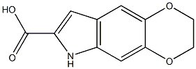 2,3-DIHYDRO-6H-[1,4]DIOXINO[2,3-F]INDOLE-7-CARBOXYLIC ACID Struktur