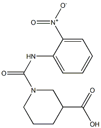 1-([(2-NITROPHENYL)AMINO]CARBONYL)PIPERIDINE-3-CARBOXYLIC ACID Struktur