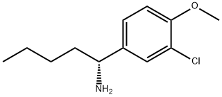 (1R)-1-(3-CHLORO-4-METHOXYPHENYL)PENTYLAMINE Struktur