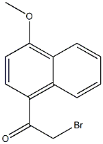 2-BROMO-1-(4-METHOXY-NAPHTHALEN-1-YL)-ETHANONE Struktur