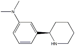 (R)-N,N-DIMETHYL-3-(PIPERIDIN-2-YL)BENZENAMINE Struktur