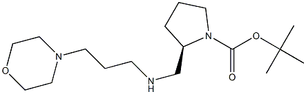 (R)-1-BOC-2-([(MORPHOLIN-4-YLPROPYL)-AMINO]-METHYL)-PYRROLIDINE Struktur