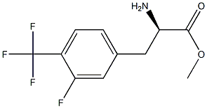 METHYL (2R)-2-AMINO-3-[3-FLUORO-4-(TRIFLUOROMETHYL)PHENYL]PROPANOATE Struktur