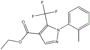 ETHYL 5-(TRIFLUOROMETHYL)-1-O-TOLYL-1H-PYRAZOLE-4-CARBOXYLATE Struktur